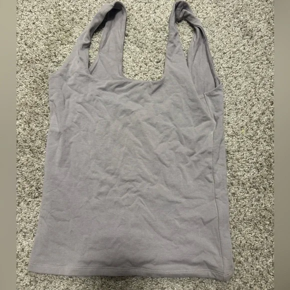Abercrombie Grey Squre Neck Tank - Picture 2 of 3